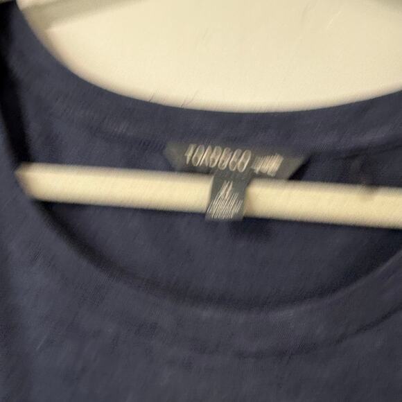 Toad&Co Women's Windmere II Short Sleeve Shirt Dress Navy Blue XL Knee Length - Picture 2 of 8